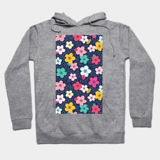 Colorful Abstract Beautiful Floral Pattern Artwork Hoodie